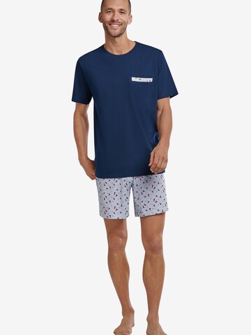 SCHIESSER Pyjama kort in Blauw