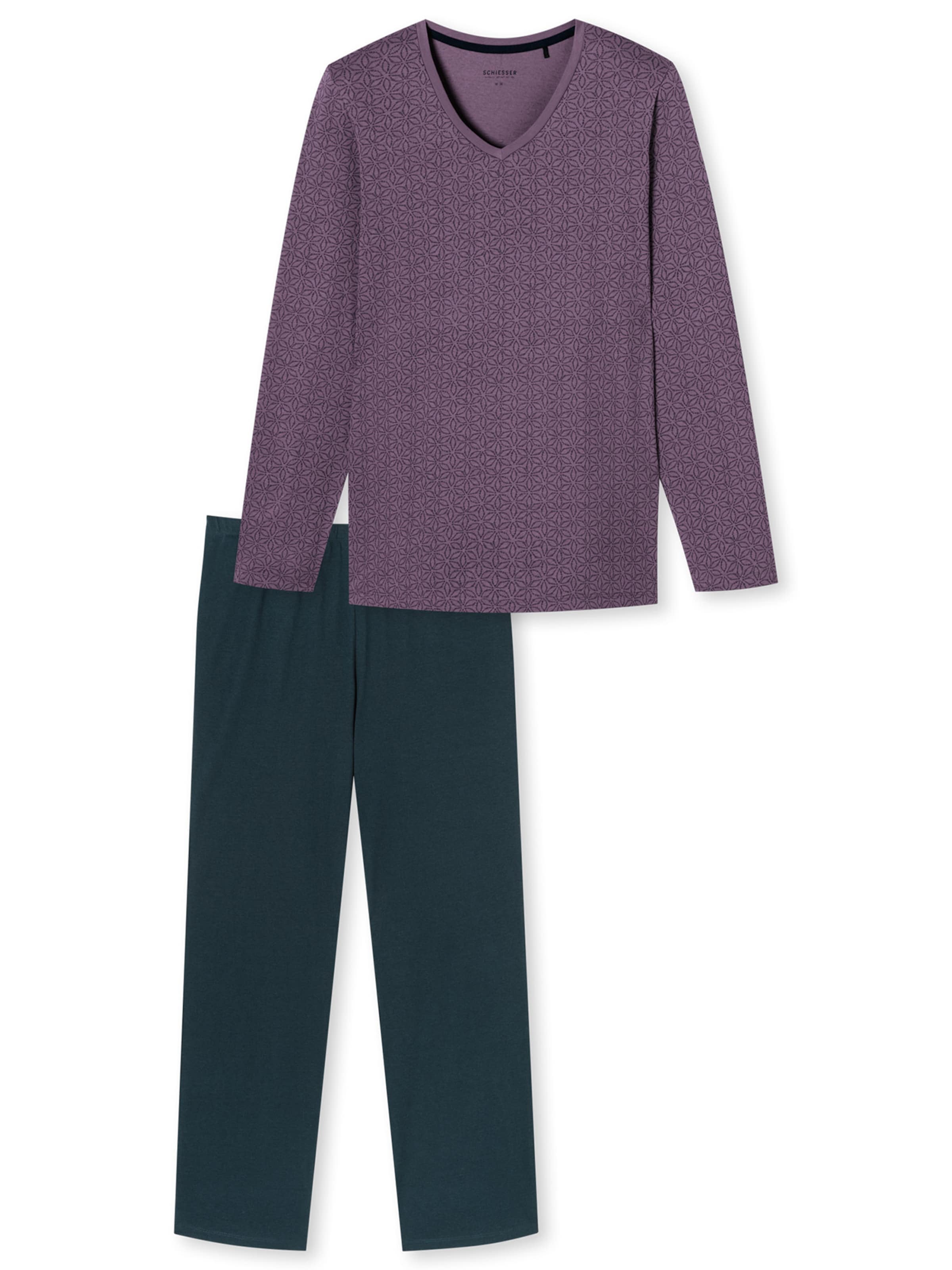 SCHIESSER Pyjama in Gemengde kleuren: voorkant