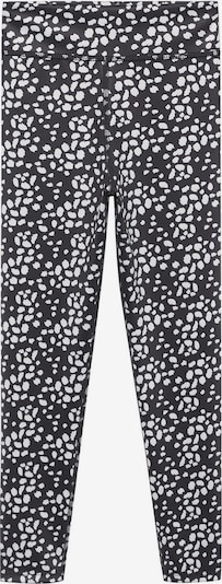 MANGO KIDS Leggings 'Palmp' in de kleur Zwart / Wit, Productweergave