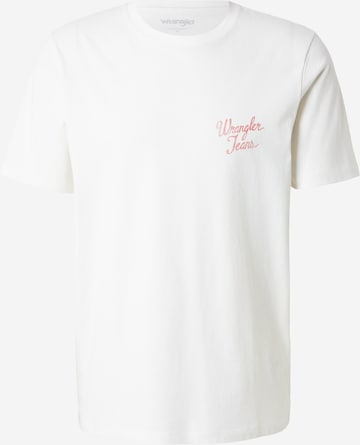 T-Shirt WRANGLER en blanc : devant