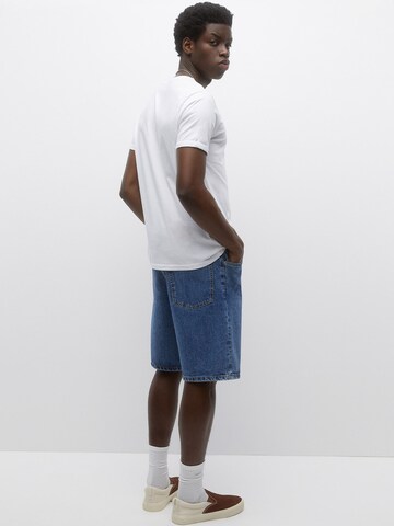 Pull&Bear Loosefit Shorts in Blau