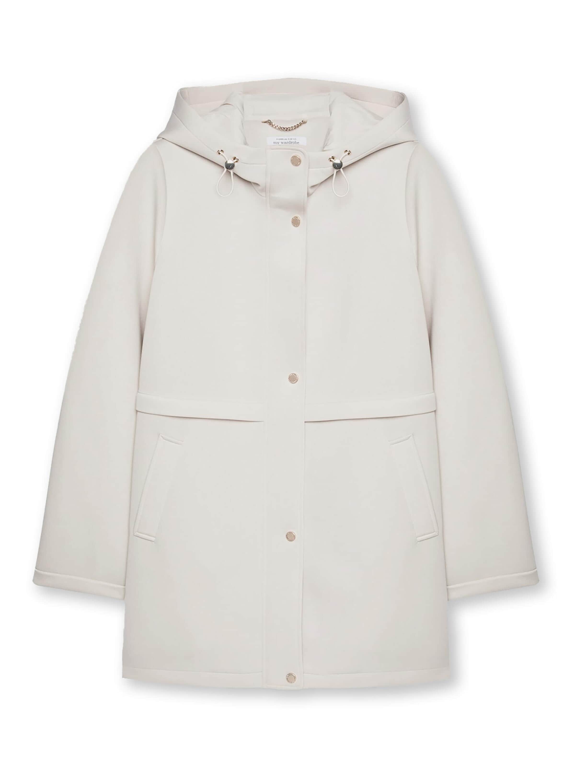 Manteau d’hiver Fiorella Rubino en blanc : devant