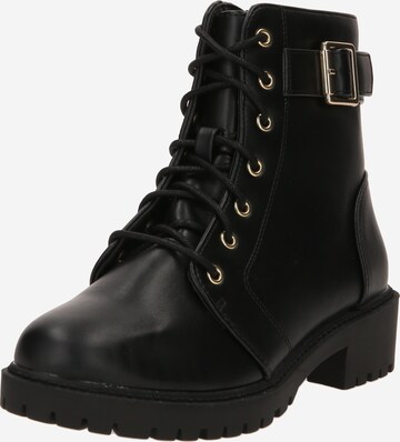 Dorothy Perkins - Botines con cordones en negro: frente