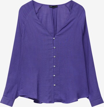 Pull&Bear Blouse in Lila: voorkant