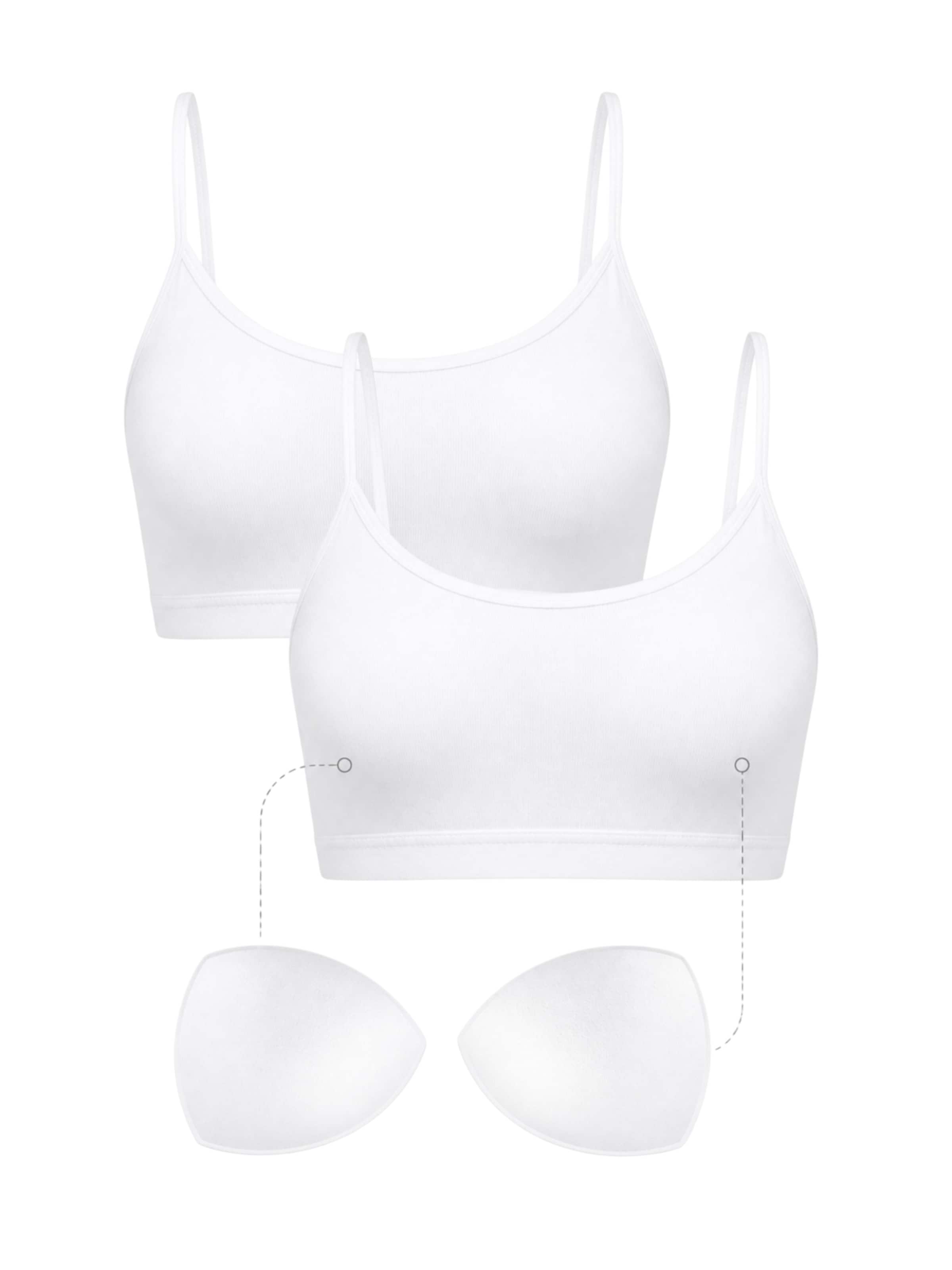 WENOR Bustier Biustonosz sportowy w kolorze biały: przód