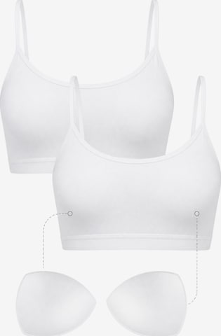 WENOR Sport bh in Wit: voorkant