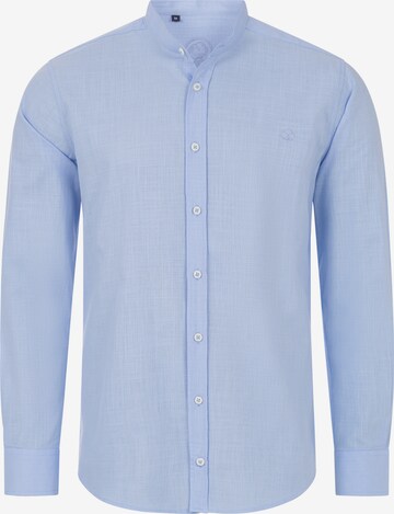 Indumentum Button Up Shirt in Blue: front