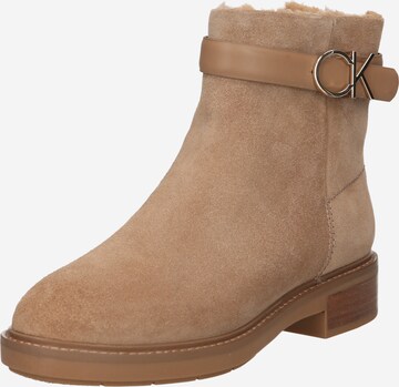 Calvin Klein Ankle Boots in Beige: predná strana