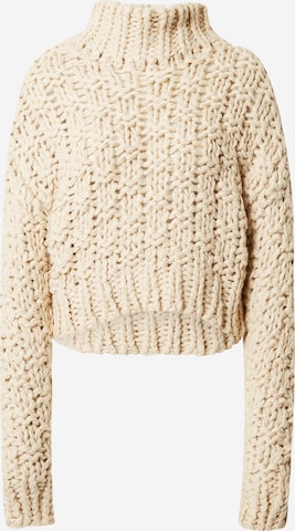 Nasty Gal Sweater in Beige: front