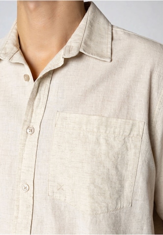 Clean Cut Copenhagen Regular fit Overhemd 'Luca' in Beige