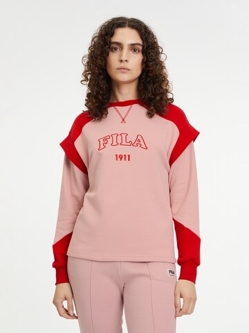 FILA Sweatshirt 'TIARET' in Pink: front