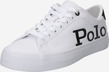 Baskets basses Polo Ralph Lauren en blanc : devant