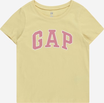 T-Shirt GAP en jaune : devant