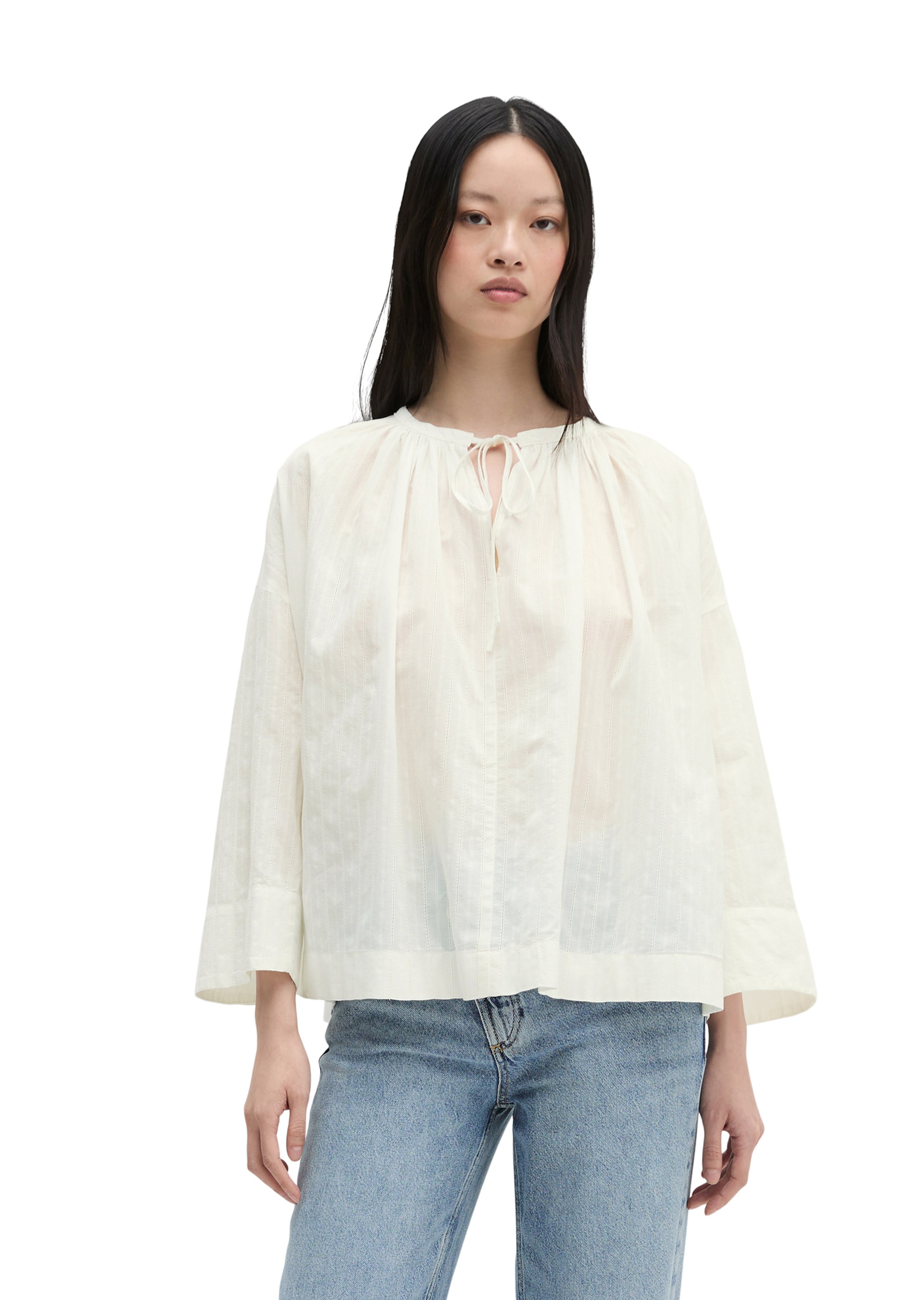 Marc O'Polo Bluse in Beige: Vorderseite