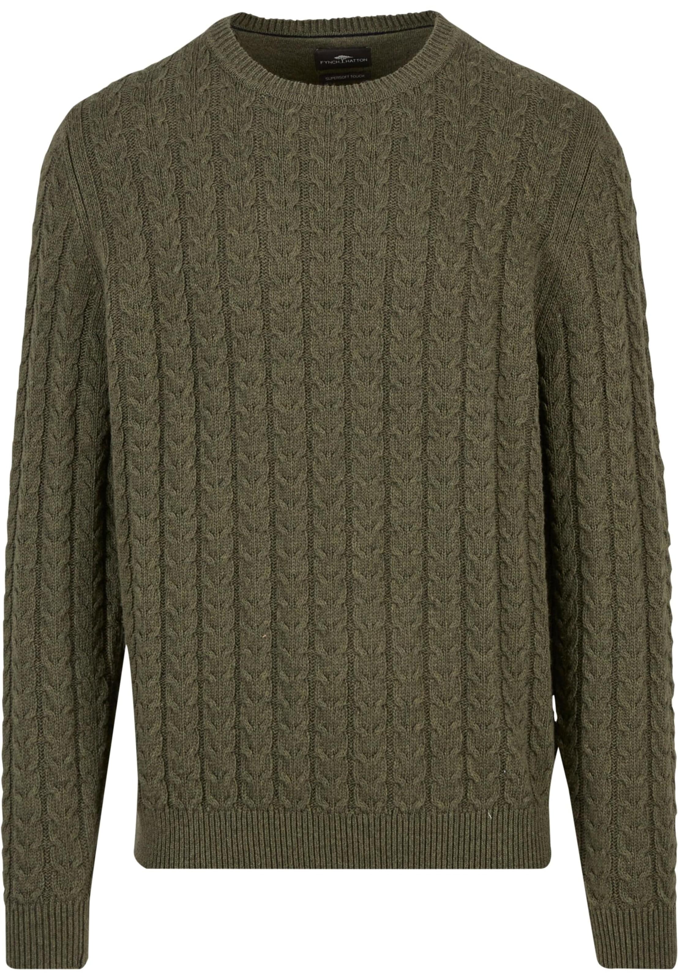 FYNCH-HATTON Sweater 'Soft' in Brown: front