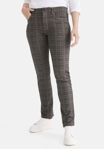 STOOKER WOMEN Slimfit Hose 'Milano' in Braun: Vorderseite