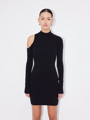 LeGer by Lena Gercke Knitted dress 'Florina' in Black: front