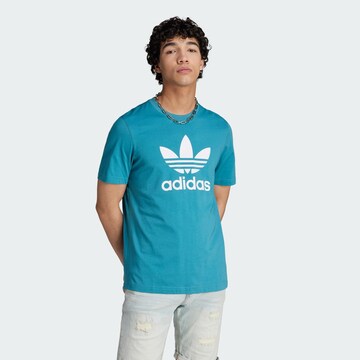 T-Shirt 'Adicolor Classics Trefoil' ADIDAS ORIGINALS en bleu : devant