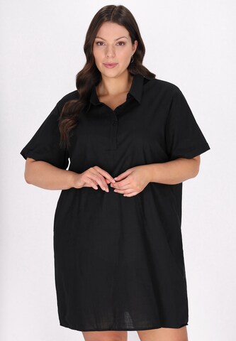 Usha Kleid in Schwarz: Vorderseite