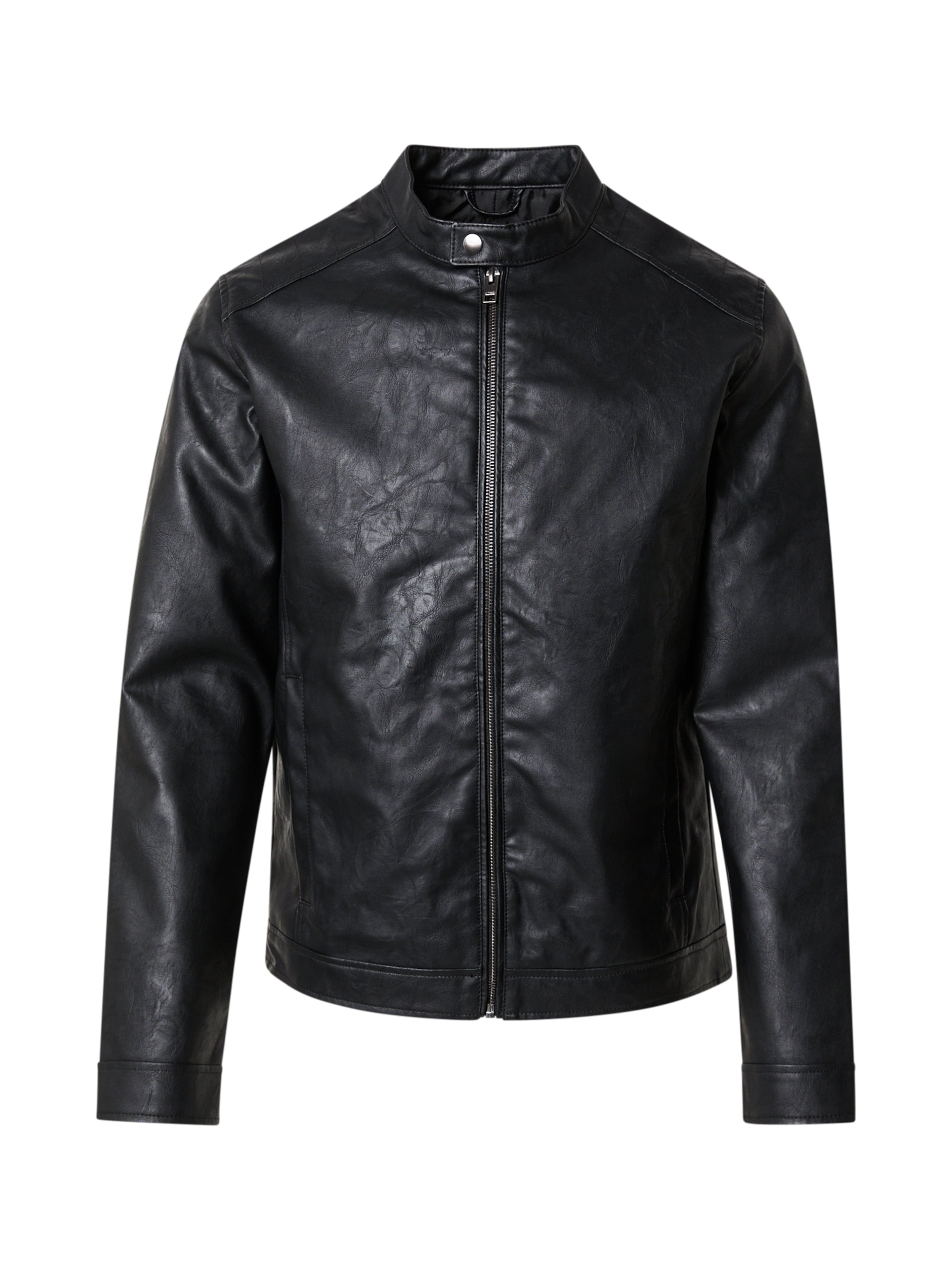 JJ Rebel Přechodná bunda 'JREBCALEB' – černá: přední strana