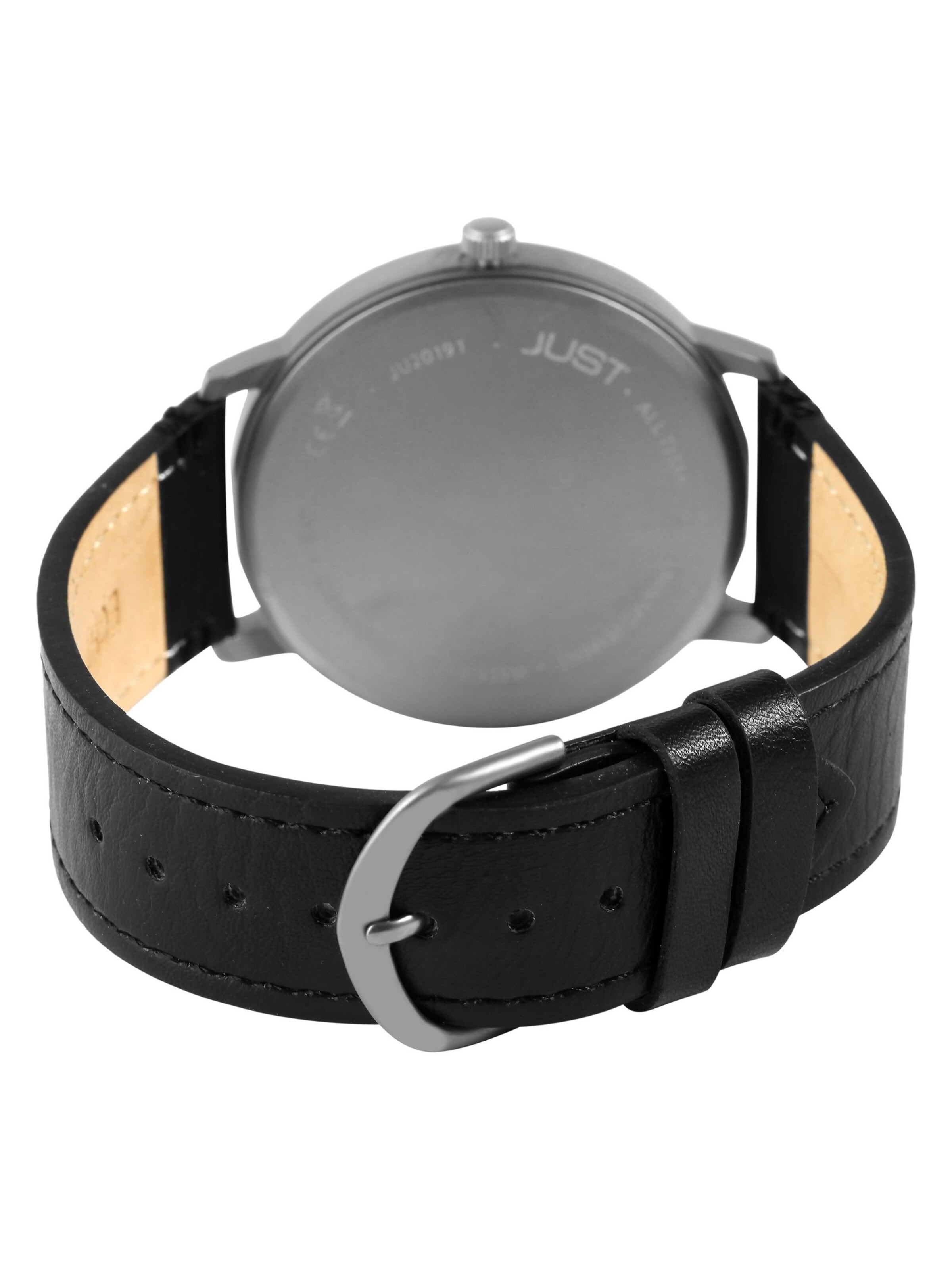 JUST Analog Watch 'Fanis, Datumsanzeige' in Black