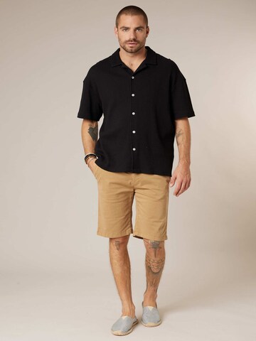 Deeluxe Regular Fit Hemd 'Turman' in Schwarz