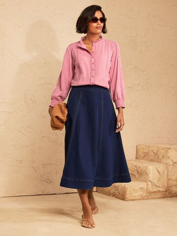love & roses Blouse in Pink
