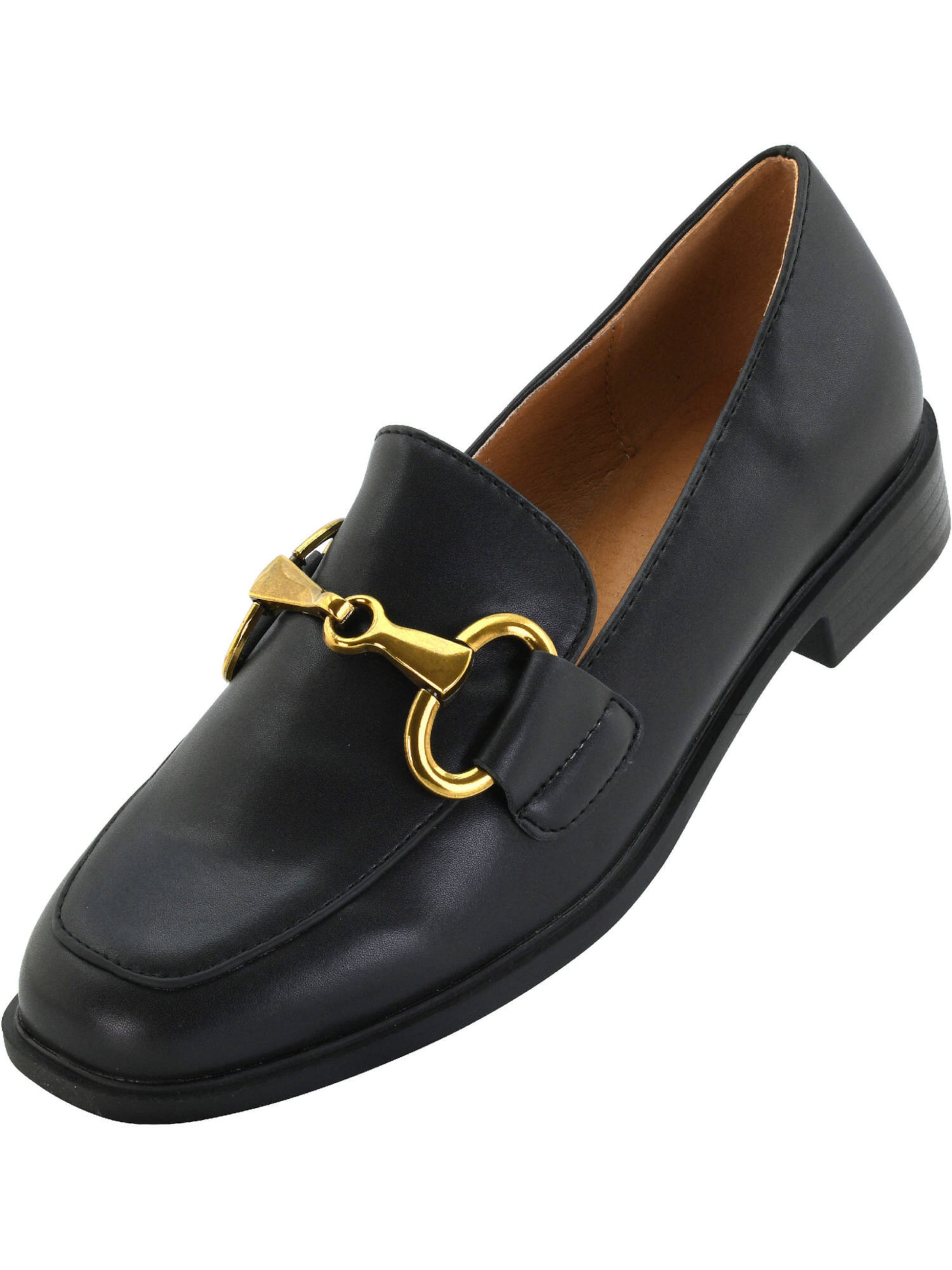 Palado Slipper 'Nyliss' in Schwarz: Vorderseite