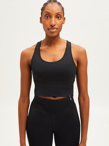 ARMEDANGELS Bralette Sports Bra 'Saantosha' in Black: front