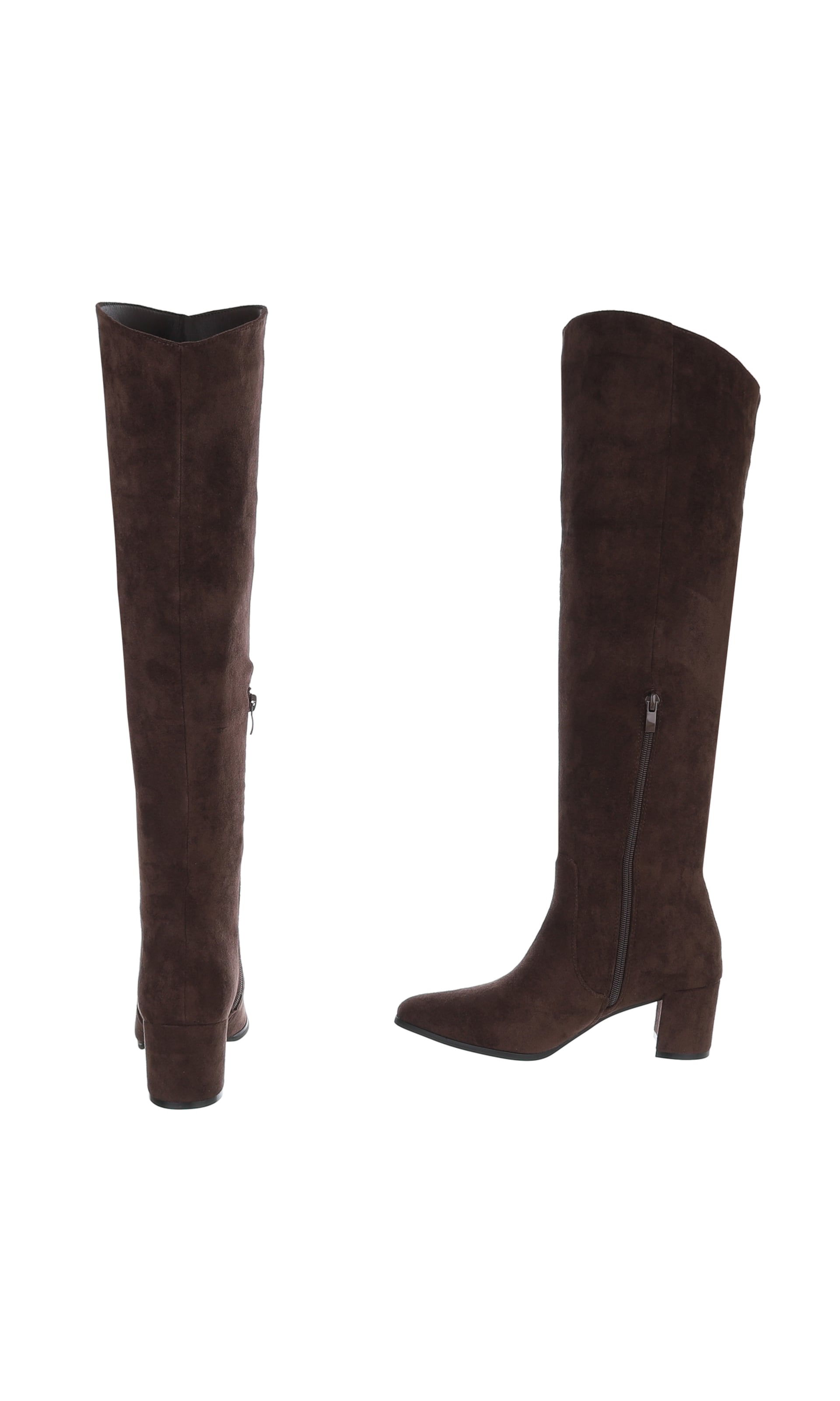 Ital-Design Overknees in Braun