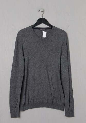 RENÉ LEZARD Woll-Pullover M-L in Grau: predná strana