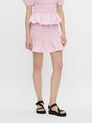 PIECES Skirt 'Sunshine' in Pink: front