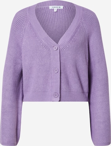 EDITED Knit Cardigan 'Vivienne' in Purple: front