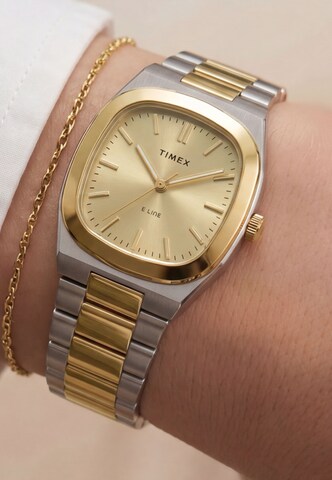 Montre à affichage analogique 'E Line ' TIMEX en or : devant