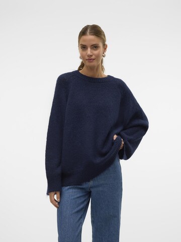 VERO MODA Pullover 'HENLEY' i blå: forside