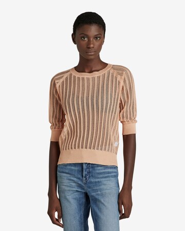 G-Star RAW Sweater in Pink: front