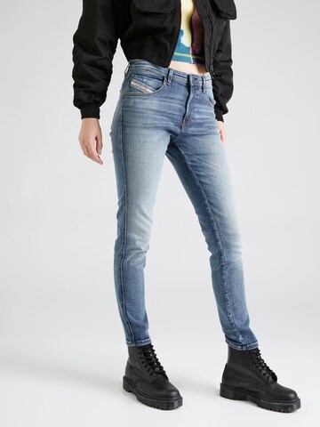 DIESEL Skinny Jeans '2015 BABHILA' in Blauw: voorkant