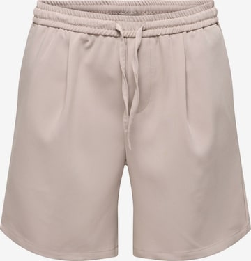 Pantalon 'ONSWill' Only & Sons en beige : devant