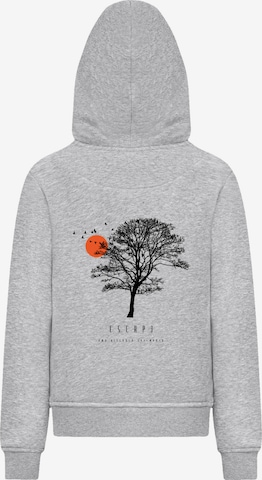 Sweat-shirt 'Escape Discover the World Tree Birds' F4NT4STIC en gris : devant