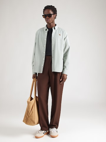 Abercrombie & Fitch Comfort Fit Košeľa - Zelená