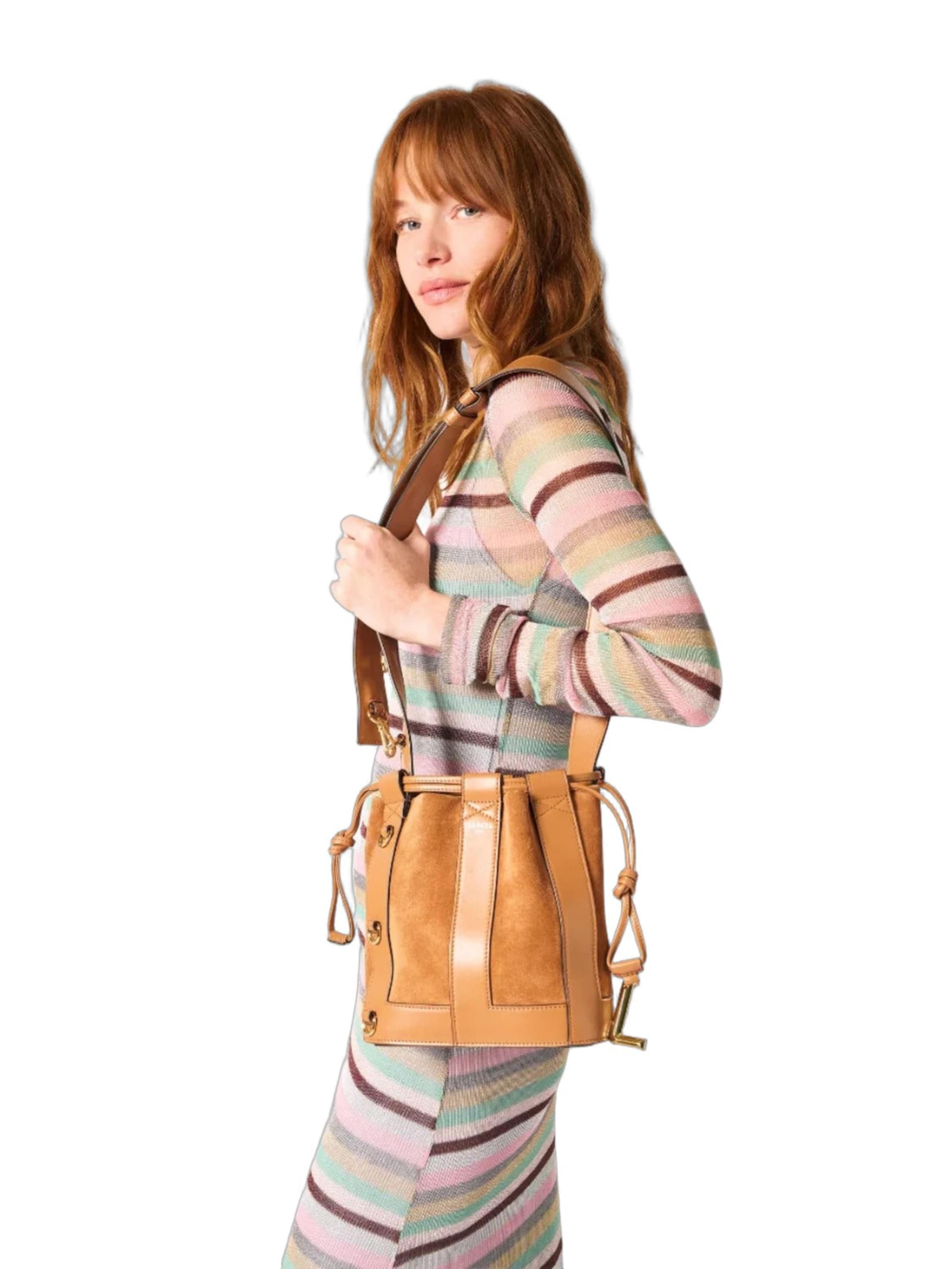 Borsa a spalla 'Lancel Sacs Seau S Femme Elles Camel' di Lancel in marrone
