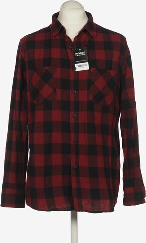 Urban Classics Button Up Shirt in XL in Red: front