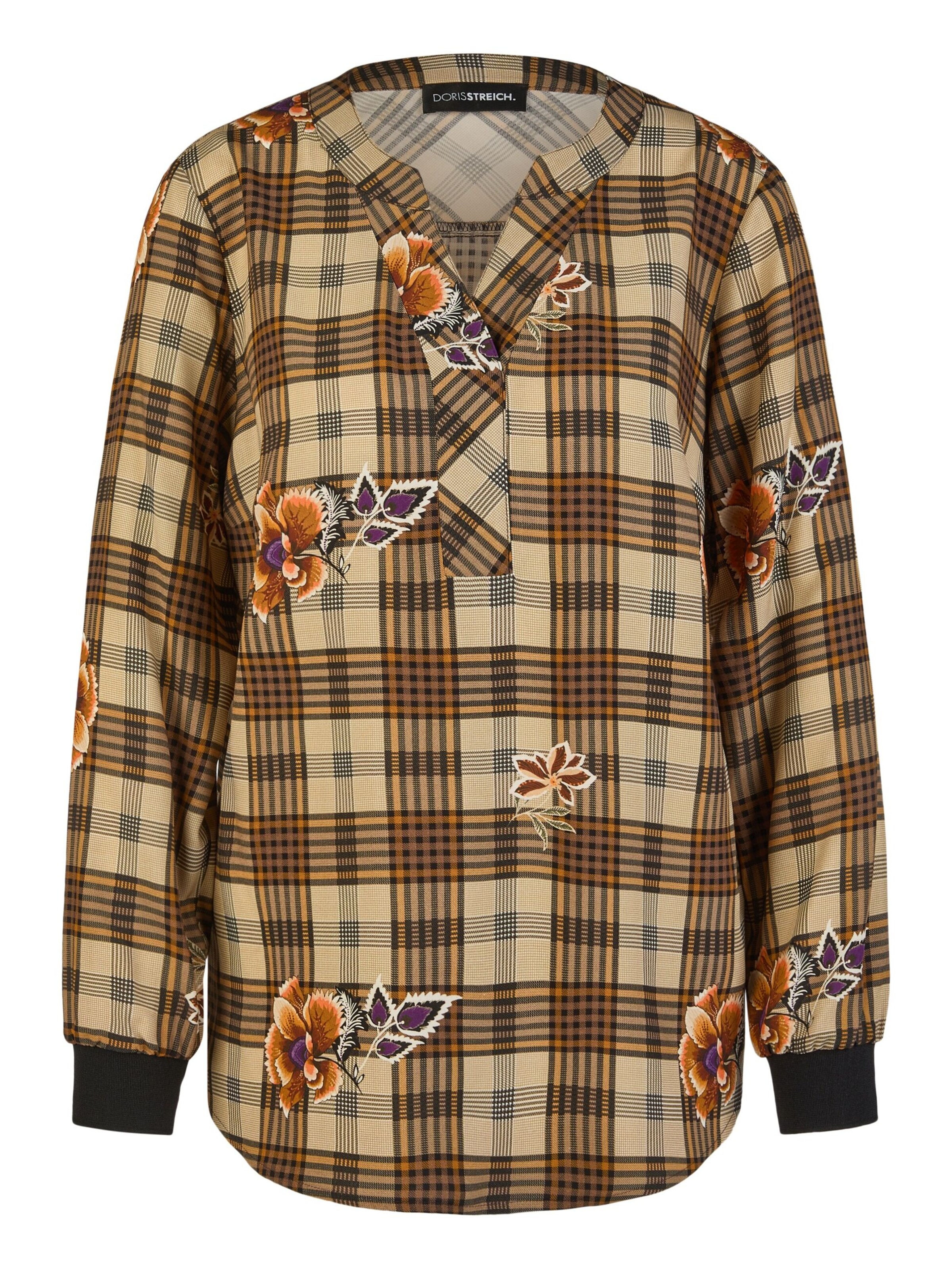 Doris Streich Blouse in Bruin: voorkant