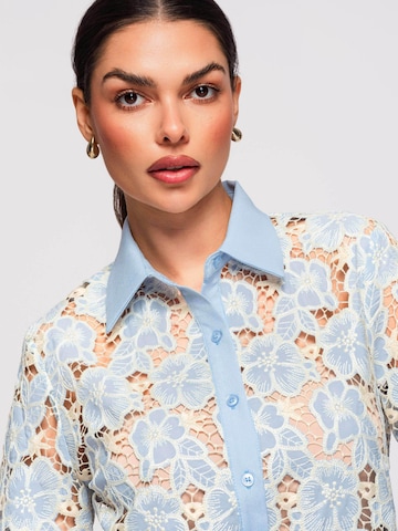 Ombre Bluse‌‌‌‌‌‌‌‌‌ in Blau
