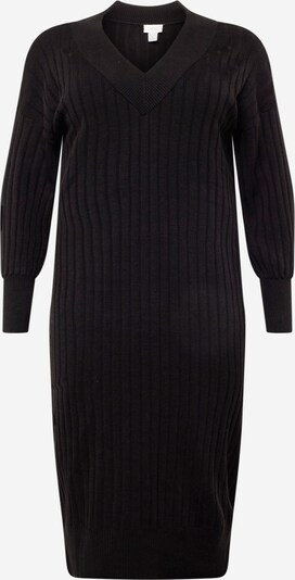 ONLY Carmakoma Robes en maille 'New Tessa' en noir, Vue avec produit