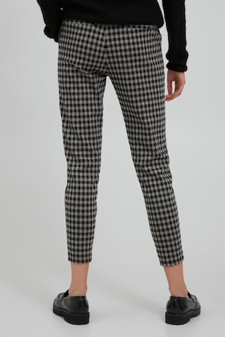 ICHI Slim fit Pants 'IHKATE CHECKY PA2' in Grey
