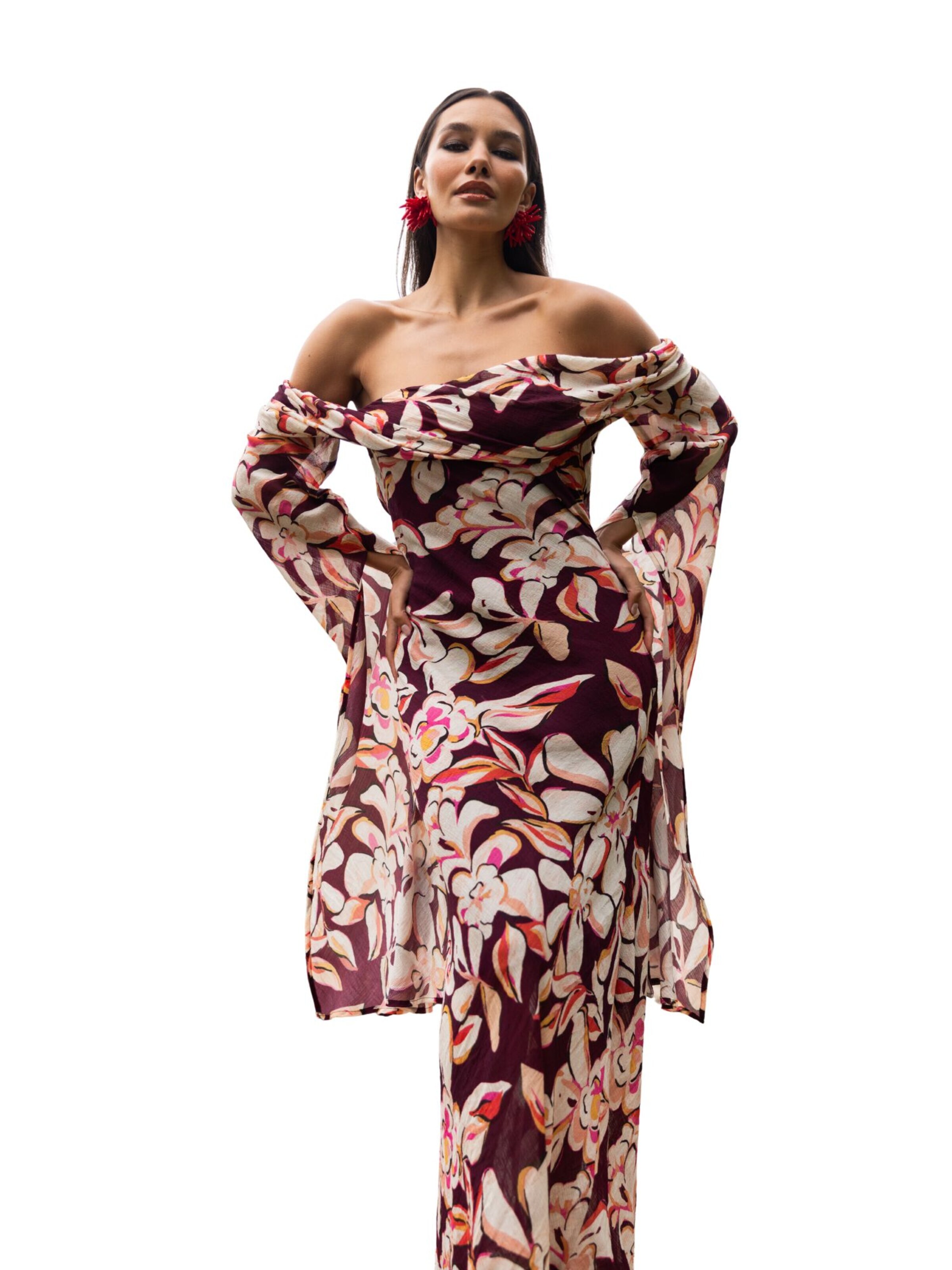 Abito da cocktail 'Habarana' di Nisia PartyWear in rosso