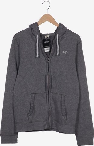 HOLLISTER Sweatshirt & Zip-Up Hoodie in M in Grey: front