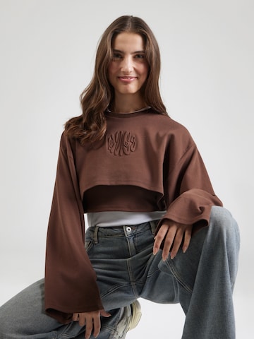 HUGO Majica 'Daleisy_B' | rjava barva: sprednja stran