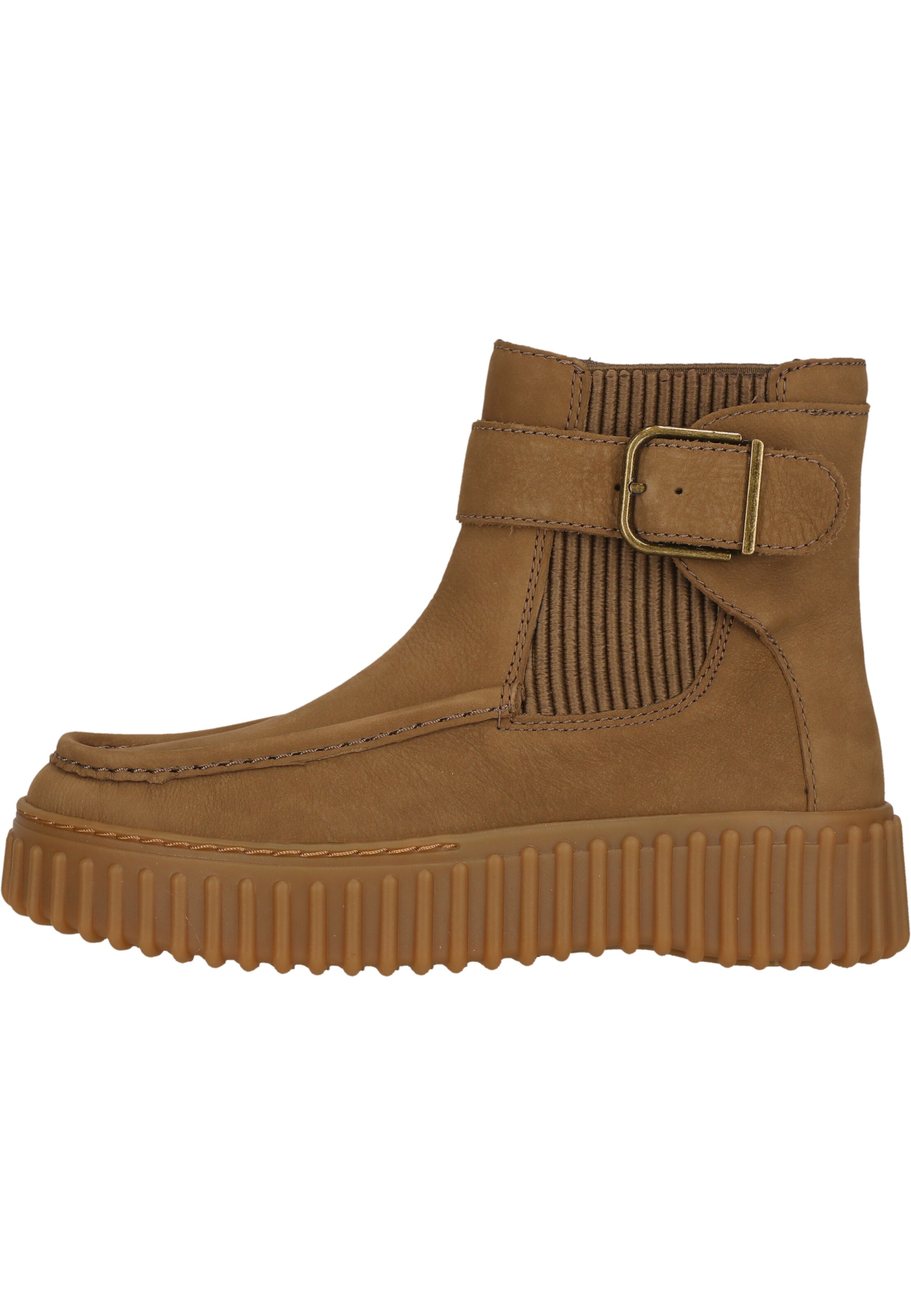 CLARKS Booties 'Torhill Buckle' in Brown